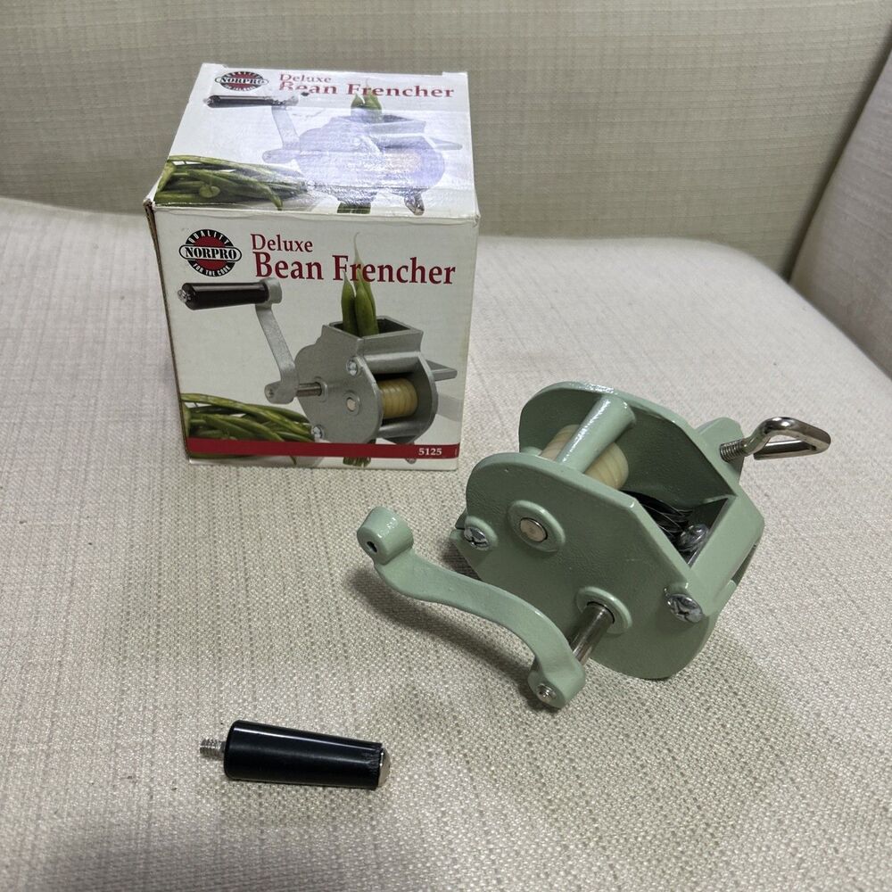 Norpro Deluxe Bean Frencher W/ Clamp French/Green/Slicer Heavy Duty